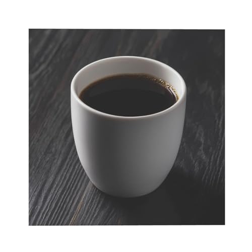 ZAQXSWCDEV Dekoratives Poster "Coffee On The Table", vollständig gedrucktes Design, Perlfaserstoff, Hochglanz-Finish, geeignet für Wohnzimmer, Schlafzimmer und mehr von ZAQXSWCDEV