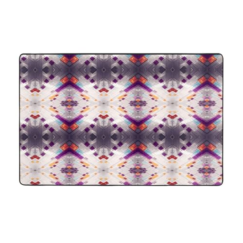 ZAQXSWCDEV Luxuriöser Teppich in verschiedenen Farben, 152,4 x 99,1 cm, einseitiger Druck, weicher Flanellstoff, hochdichter Memory-Schaum, rutschfeste und langlebige Unterseite von ZAQXSWCDEV