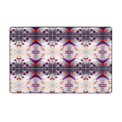 ZAQXSWCDEV Luxuriöser Teppich in verschiedenen Farben, 152,4 x 99,1 cm, einseitiger Druck, weicher Flanellstoff, hochdichter Memory-Schaum, rutschfeste und langlebige Unterseite von ZAQXSWCDEV