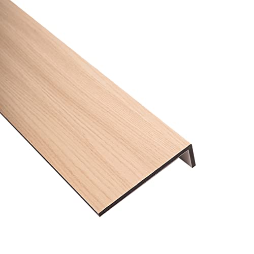 Fensterbank Fensterbankbrett Oberfläche Holzmaserung, Fensterbankabdeckung Mit 40mm Nasenprofil, Fensterbankabdeckung Schlafzimmer Küche Badezimmer Wohnbereich ( Color : A 25cm(9.8 in) , Size : B 130c von ZAQYCM