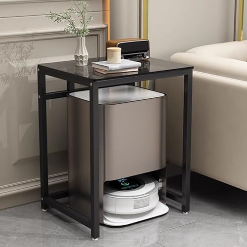 Saugroboter Ständer Staubsauger Roboter Halter Beistelltisch Für Das Wohnzimmer Zu Hause Zur Roboterstaubsaugern, Kleiner Aquariumständer 10/20 Gallonen, Graue Tischplatte Aus Gehärtetem Glas Und Stah Saugroboter Ständer Staubsauger Roboter Halter Beistelltisch Für Das Wohnzimmer Zu Hause Zur Roboterstaubsaugern, Kleiner Aquariumständer 10/20 Gallonen, Graue Tischplatte Aus Gehärtetem Glas Und Stah von ZAQYCM