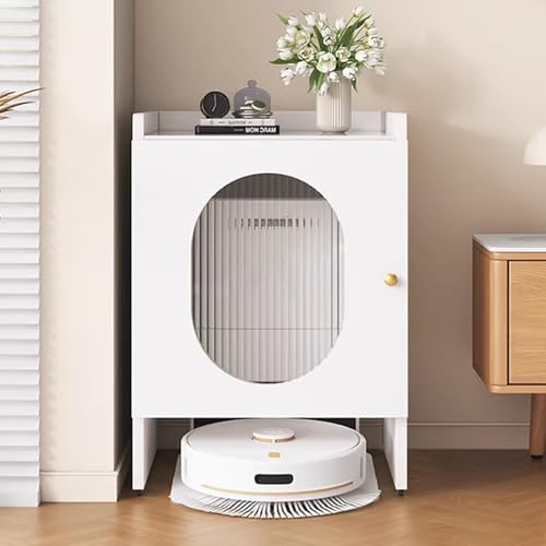 Saugroboter Ständer Staubsauger Roboter Halter Mobiler Aufbewahrungsschrank Für Selbstentleerenden Staubsaugerroboter, Versteckter Staubsaugerroboter Ständer Für Zuhause Büro Wohnzimmer Garage Ecke Un Saugroboter Ständer Staubsauger Roboter Halter Mobiler Aufbewahrungsschrank Für Selbstentleerenden Staubsaugerroboter, Versteckter Staubsaugerroboter Ständer Für Zuhause Büro Wohnzimmer Garage Ecke Un von ZAQYCM