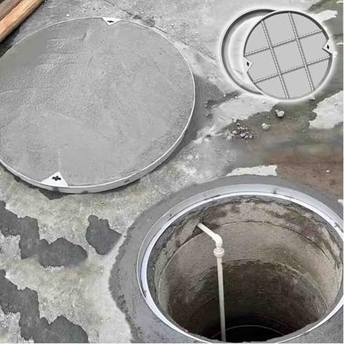 Schachtabdeckung Schachtdeckel Gullideckel Runder Schachtdeckel Für Porzellanfliesen/Einfahrt/Garten, Kleiner Und Großer Versenkter Abwasserbeckendeckel Inspektionsdeckel Mit Hebeschlüsseln(Dia 35CM Schachtabdeckung Schachtdeckel Gullideckel Runder Schachtdeckel Für Porzellanfliesen/Einfahrt/Garten, Kleiner Und Großer Versenkter Abwasserbeckendeckel Inspektionsdeckel Mit Hebeschlüsseln(Dia 35CM von ZAQYCM