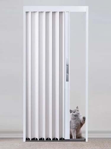 Schiebetür Falttür falttüren innentüren Scheunentür Aus Weißem Aluminium Für Schlafzimmer, Esszimmer Und Küche Speisekammer, Raumteilertür Faltschiebetür Für Badezimmer Mit Schloss ( Color : WxH , Siz Schiebetür Falttür falttüren innentüren Scheunentür Aus Weißem Aluminium Für Schlafzimmer, Esszimmer Und Küche Speisekammer, Raumteilertür Faltschiebetür Für Badezimmer Mit Schloss ( Color : WxH , Siz von ZAQYCM