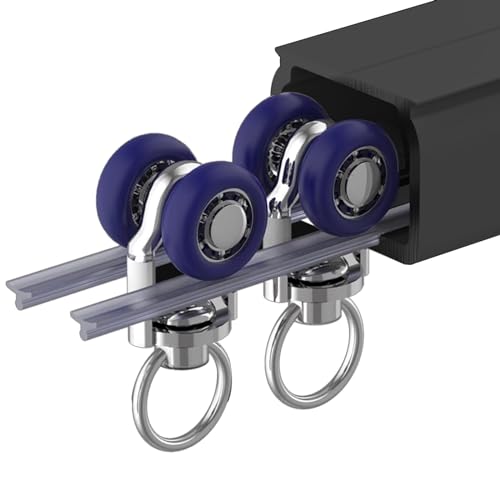 Vorhangschiene Gardinenschiene Gardinenstange Universelle Gardinenstange Für Schwere Vorhänge, Schwarz Mehrzweck Raumteiler Schienen Set Für Schlafzimmer, Schlafzimmer Und Studio-Apartment ( Color : W von ZAQYCM