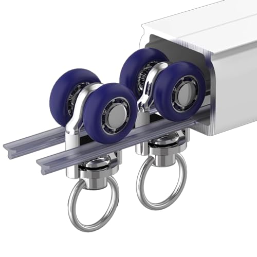 Vorhangschiene Gardinenschiene Gardinenstange Weiß Vorhangschienen Set – Kommt Mit Schiene, Rollenhaken, Installationszubehör – Fenster-Vorhangschiene Mit Metall-Vorhanghaken, Bettvorhänge, Raumteiler von ZAQYCM