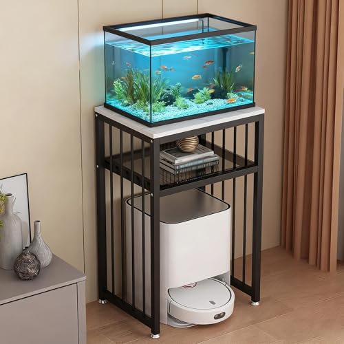 ZAQYCM Saugroboter Ständer Staubsauger Roboter Halter Aquariumständer Mit Stauraum Und Roboter-Staubsaugerstation, Moderner Beistelltisch Mit 2 Ablagen/Nachttisch Für Kleine Räume(Black,56x40x65cm) ZAQYCM Saugroboter Ständer Staubsauger Roboter Halter Aquariumständer Mit Stauraum Und Roboter-Staubsaugerstation, Moderner Beistelltisch Mit 2 Ablagen/Nachttisch Für Kleine Räume(Black,56x40x65cm) von ZAQYCM