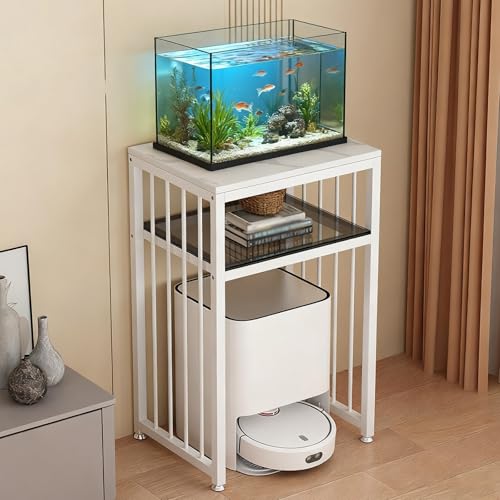 ZAQYCM Saugroboter Ständer Staubsauger Roboter Halter Aquariumständer Mit Stauraum Und Roboter-Staubsaugerstation, Moderner Beistelltisch Mit 2 Ablagen/Nachttisch Für Kleine Räume(White,51x40x65cm) ZAQYCM Saugroboter Ständer Staubsauger Roboter Halter Aquariumständer Mit Stauraum Und Roboter-Staubsaugerstation, Moderner Beistelltisch Mit 2 Ablagen/Nachttisch Für Kleine Räume(White,51x40x65cm) von ZAQYCM