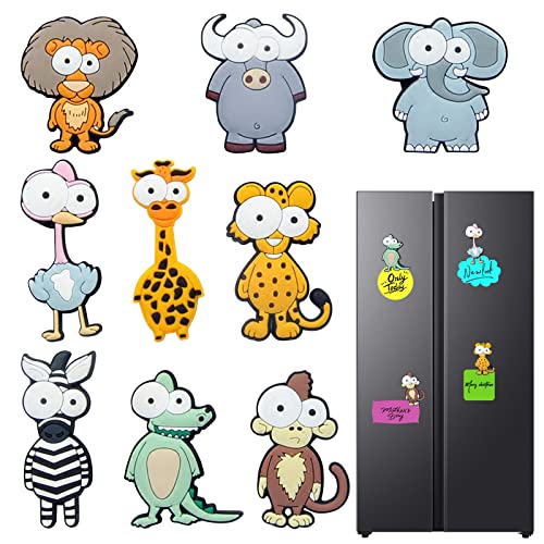 Magnetische Tiere Kühlschrankmagnete für Kinder - Spielzeug für Kindergärten, Haushalte und Klassenzimmer (9 Stück) von ZARADU