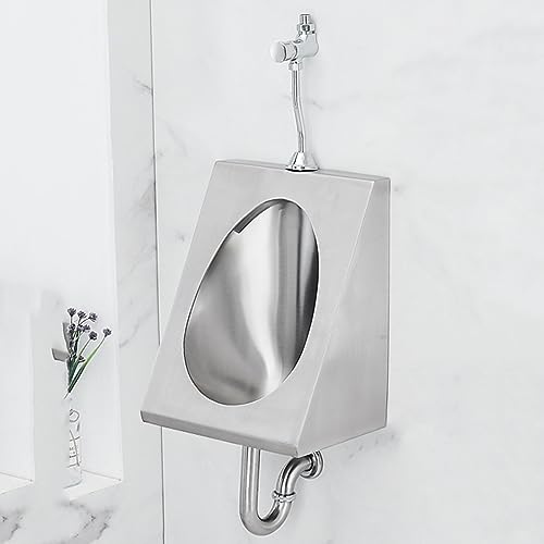 ZARBAILRE Automatisches Induktions-Urinal, 304 Edelstahl-Auslaufsichere Urinale für Männer, Wandmontiertes Urinal Verwendet in Bars, Hotels, Schulen von ZARBAILRE