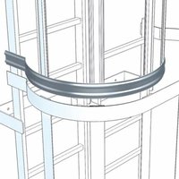 3/4-Rückenschutzbügel für seitlichen Ausstieg Aluminium eloxiert ø 700mm - Zarges von ZARGES