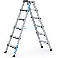 Comfortstep b Stufen-Stehleiter mit gepolsterter Stufen-Vorderkante, beidseitig begehbar 41435 Zarges Arbeitshöhe 3,00m von ZARGES