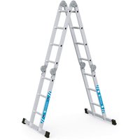 Gebördelte Vielzweckleiter, 4-teilig Multitec m 2 x 3 + 2 x 4 Sprossen, 42378 Zarges Gebördelte Vielzweckleiter, 4-teilig Multitec m 2 x 3 + 2 x 4 Sprossen, 42378 Zarges von ZARGES