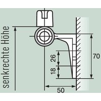 Zarges - Leichtmetall-Halter mit Endanschlag links von ZARGES