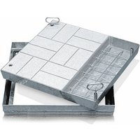 Schachtabdeckung aus Stahl mit Wanne 635 mm x 635 mm - Zarges von ZARGES