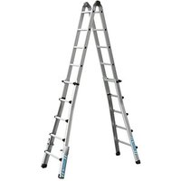 ZARGES Vielzweckleiter Variotec V silber 4x 5 Sprossen, H: 529,0 cm ZARGES Vielzweckleiter Variotec V silber 4x 5 Sprossen, H: 529,0 cm von ZARGES