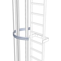 Zarges 3/4-Rückenschutzbügel für seitlichen Ausstieg Aluminium eloxiert ø 700mm von ZARGES