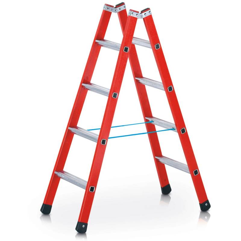 Zarges Breitsprossen-Stehleiter in GFK-Mischbauweise EFAmix B 2x4 Sprossen von ZARGES
