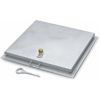 ZARGES Brunnenabdeckung, eckig mit Isolierung, Edelstahl V2A (1.4301) 1000 x 800 mm von ZARGES