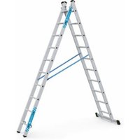 ZARGES Kombi-Steh-Schiebeleiter Combimaster Plus X, 2 x 10 Sprossen von ZARGES