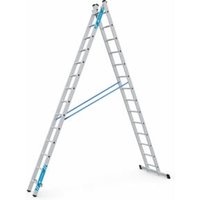 ZARGES Kombi-Steh-Schiebeleiter Combimaster Plus X, 2 x 14 Sprossen von ZARGES