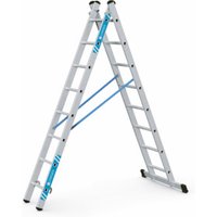 ZARGES Kombi-Steh-Schiebeleiter Combimaster Plus X, 2 x 8 Sprossen von ZARGES