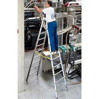 Zarges - Coni b Sprossen-Stehleiter, beidseitig begehbar Arbeitshöhe: max. 6,70m 40317 von ZARGES