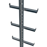 Zarges Einholmleiter mit integrierter Steigschutzschiene Stahl verzinkt 1,40 m Länge von ZARGES