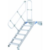 ZARGES LM-Treppe mit Plattform 60° 17 Stufen, 1000 mm breit, Höhe 4.25 m von ZARGES