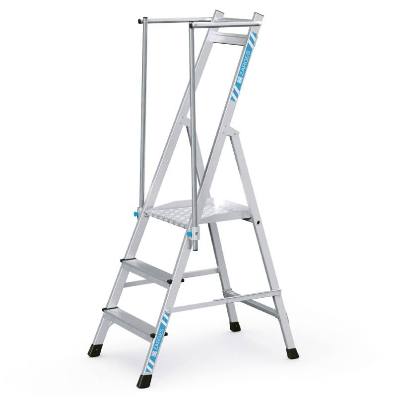 Zarges Plattformleiter ZAP Neo S mit Klappbarem Handlauf 3 Stufen von ZARGES