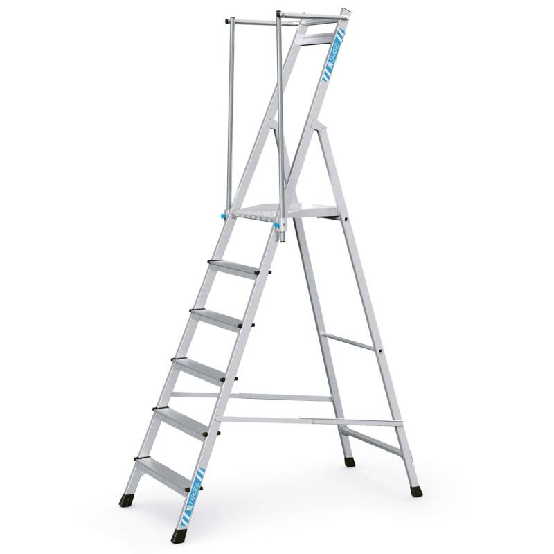 Zarges Plattformleiter ZAP Neo S mit Klappbarem Handlauf 6 Stufen von ZARGES