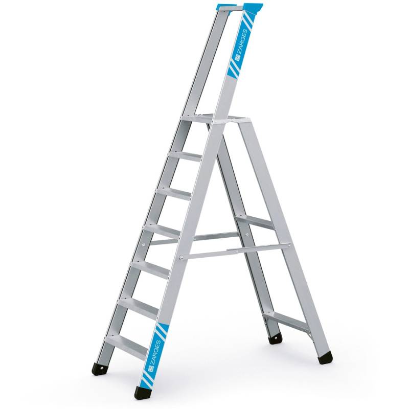 Zarges Stehleiter Seventec S mit Sicherheitsplattform 7 Stufen von ZARGES