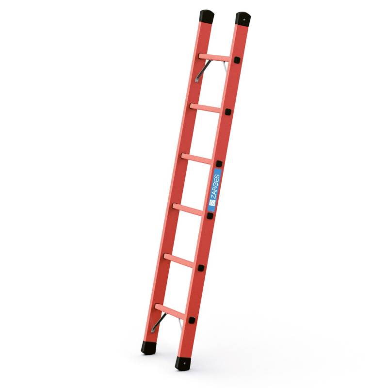 Zarges Vollkunststoff-Anlegeleiter EFA L 6 Sprossen von ZARGES