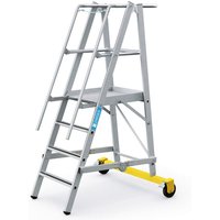 Zarges fahrbare Podestleiter ZAP Safemaster Plus S klappbar 4 Stufen von ZARGES