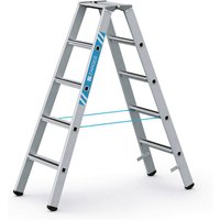 Zarges gebördelte Stehleiter, eloxiert Saferstep B 2x5 Stufen von ZARGES