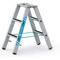 Zarges gebördelte Stufen-Stehleiter R13step-B eloxiert 2x3 Stufen von ZARGES