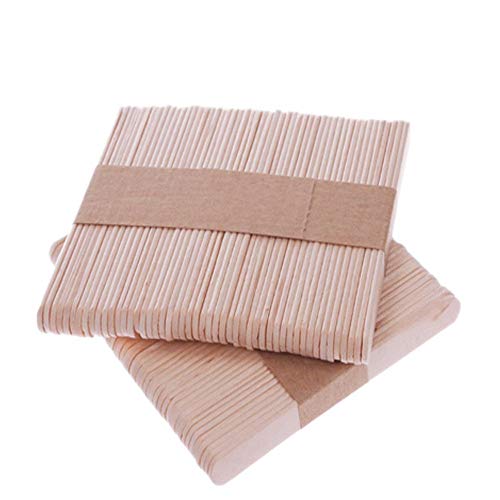 Holzstiele,100er Pack Holzstäbchen 114 x 10 mm Holz Sticks Natürliche für Kinder Bastelprojekte,die Topfetiketten Herstellen von ZARRS