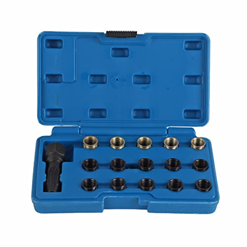 Hochfestes M14X1.25 Zündkerzengewinde-Reparaturwerkzeugkit mit Tragbarem Kohlenstoffstahlschraubhahn | Effiziente Zündkerze Rethead | Langlebige und Kompakte Fadenlösung Hochfestes M14X1.25 Zündkerzengewinde-Reparaturwerkzeugkit mit Tragbarem Kohlenstoffstahlschraubhahn | Effiziente Zündkerze Rethead | Langlebige und Kompakte Fadenlösung von ZASCHMOY