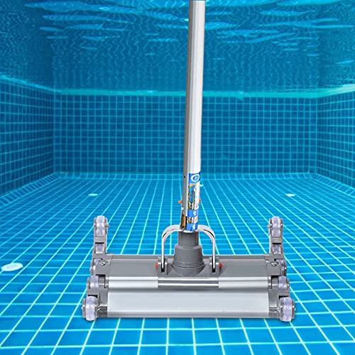 ZASCHMOY 14 -Zoll -Pool Staubsauger mit Aluminiumlegierung Saugkopf für eine Effektive Poolreinigung | Langlebige Multifunktionale Swimmingpool-Reinigungsausrüstung | Pool Vakuum Saugkopf für von ZASCHMOY