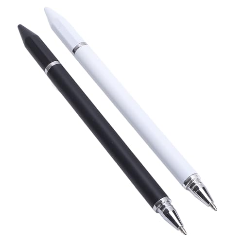 ZASCHMOY 3 in 1 Kapazitive Stiftstifte für Touchscreens - Hochempfindlichkeit Digitaler Kalender -Stylus mit Transparenter Scheibenspitze und Kugelschreiber, 2PCS ABS Material von ZASCHMOY