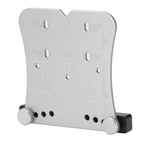 ZASCHMOY 35 -mm -Scharnierlochöffner mit Aluminiumlegierung Schnellpositionierungshandbuch Rotes, Vielseitiges Bohrer Bit für Genaue Holzbearbeitungsprojekte (Silver) von ZASCHMOY