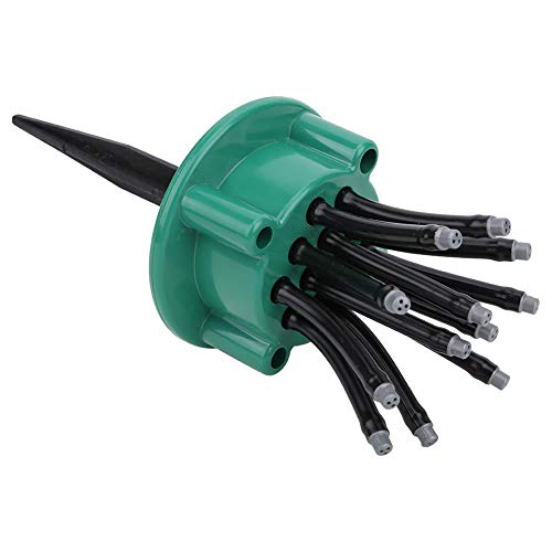 ZASCHMOY 360 Grad Rotierender Multi-Head-Gartensprinkler mit Automatischen Sprühdüsen für Landwirtschaftliche Bewässerung aus ABS-Kunststoff von ZASCHMOY