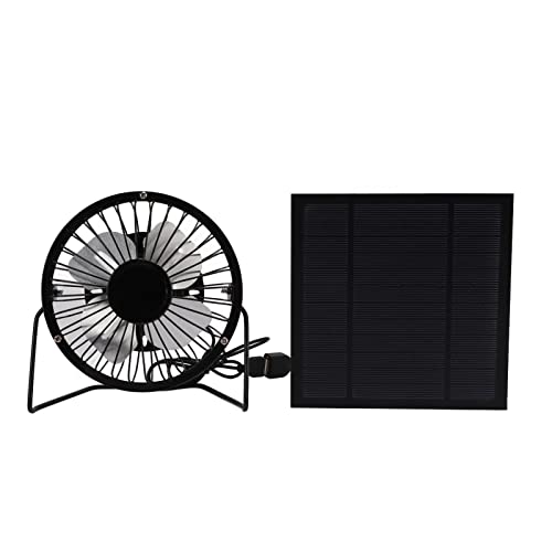 ZASCHMOY 5W Solarpanel Angetrieben USB -Kühlkühllüfter für den Gebrauch von Zuhause und Im Freien, Mini -Solarabluftlüfter mit Power Bank Kompatibilität von ZASCHMOY