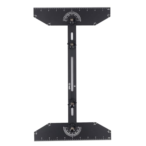 ZASCHMOY Aluminiumtreppe Tread Template Tool Jig mit 360 Grad Rotierender Messgerät für Einstellbare Länge und Winkel -Treppenlayout -Schneidvorgang, Erosionsbeständigkeit und Rostschutz ZASCHMOY Aluminiumtreppe Tread Template Tool Jig mit 360 Grad Rotierender Messgerät für Einstellbare Länge und Winkel -Treppenlayout -Schneidvorgang, Erosionsbeständigkeit und Rostschutz von ZASCHMOY