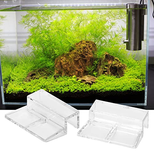 ZASCHMOY Aquariumglasabdeckungshalter Acrylclip -Accessoire für Fischtankstützenklemme - Stabile Fischtankglasabdeckung mit Hoher Transparenz (6MM) von ZASCHMOY