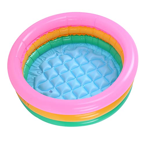 ZASCHMOY Aufblasbarer Schwimmbad für mit Weichem und Leuchtenden Farben - Premium PVC Material Kids Basin Pool für Säuglinge, Baby Jungen - Erhältlich in 3 Größen Erhältlich (S) von ZASCHMOY