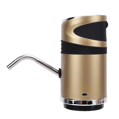 ZASCHMOY Automatische Wasserflaschenpumpe 1200 -mAh -Batterie USB Ladung mit Kinderschloss | Elektrischer Wasserspender für Zuhause, Wohnheim, Büro | Gold (GOLD) von ZASCHMOY