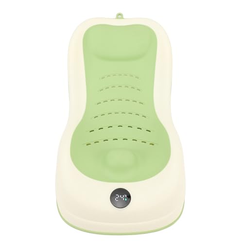 ZASCHMOY Babybadunterstützung mit Thermometer - Weiche Anti -Rutsch Neugeborenen Badewanne Unterstützung für Säuglingssicherheit | Tragbare Grüne Badstützung für Badewanne und (GREEN) von ZASCHMOY