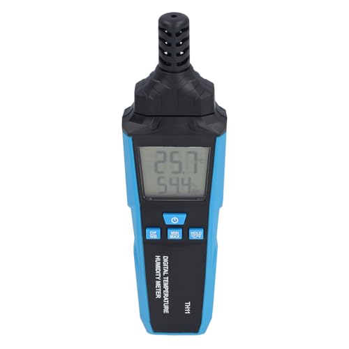 ZASCHMOY Digitale Temperaturfeuchtigkeitsmessgerät mit Mehreren Einheitenumschaltungen, Hoher Genauigkeit Handheld -Thermometer Hygrometer für den Industriellen Gebrauch - Kompaktes ABS Design von ZASCHMOY