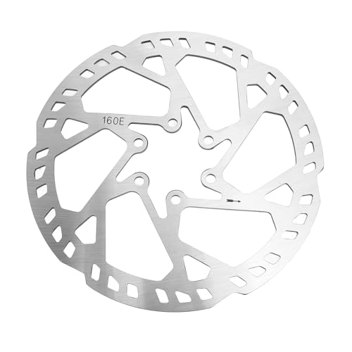 ZASCHMOY Effiziente Wärmedispersion 160 Mm Scheibenbremsbremsrotor 2,3 Mm Dicker SUS410 Edelstahl mit 6 Schrauben Zum Radfahren und Elektrischer Rollerkompatibilität von ZASCHMOY